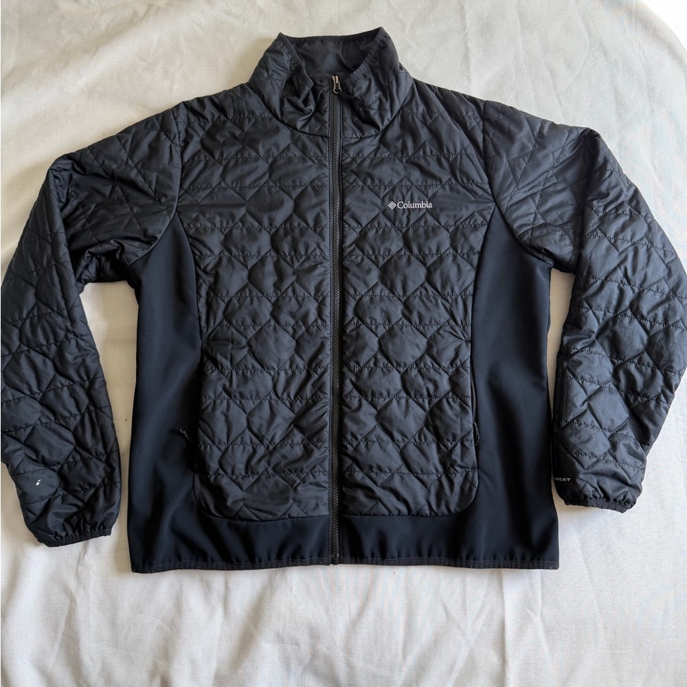 Columbia Black Quilted Omni-Heat Jacket- XL